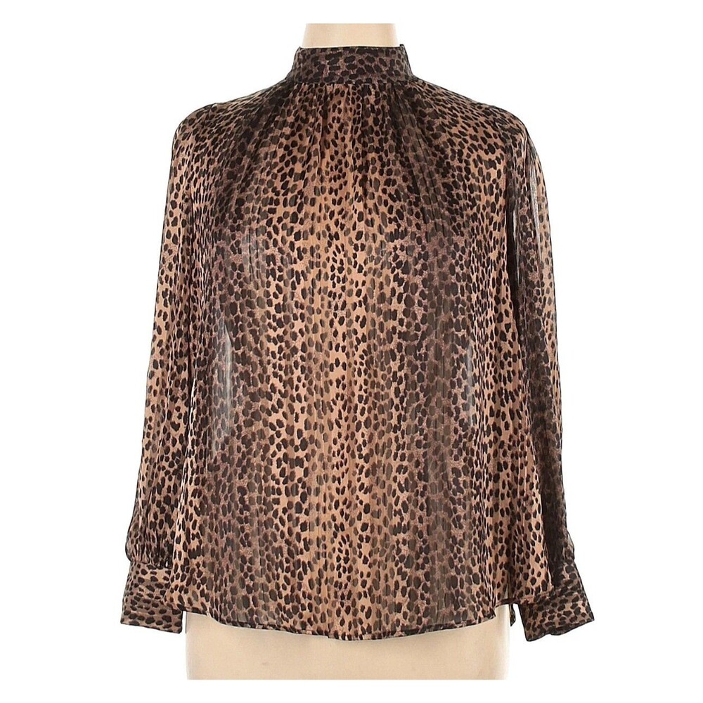 H&M Sheer Print Blouse